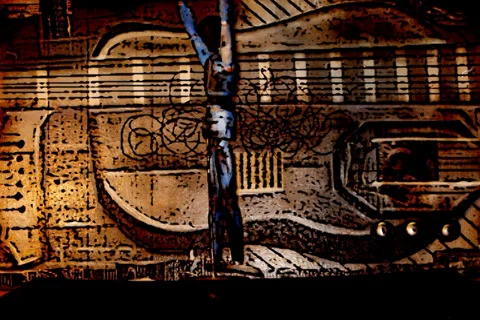 Dancing Figure Stock Footage 34649214