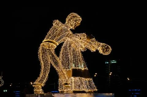 Dancing figures Stock Photos