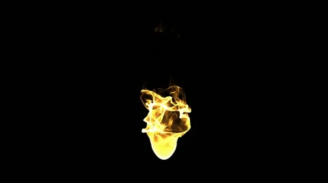 Dancing fireball torch Stock Footage 43134234