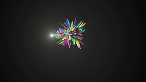 Dancing Fireworks Particles Light Streak Looping Motion 4K resolution Ultra-HD Stock Footage 75465527
