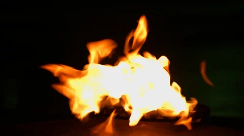 Dancing Flame On Gas Stove 4K Stock Footage 50599162