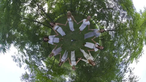 Dancing in the Forest A Unique Perspective on Nature and Movement Stock Footage 288115001