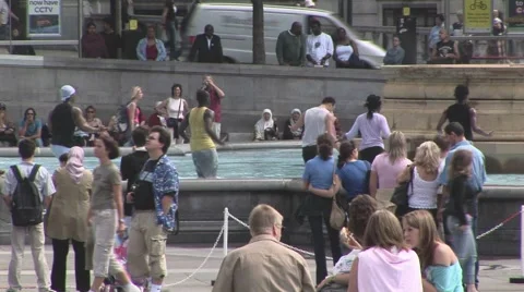 Dancing in fountain Stock Footage 63212487