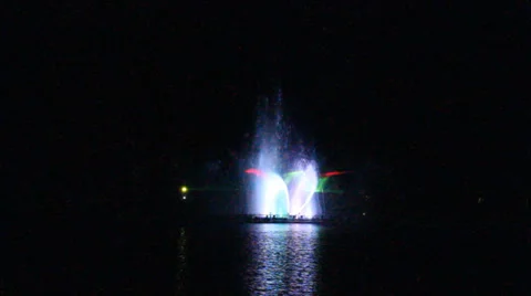 Dancing fountains 스톡 동영상 33872957
