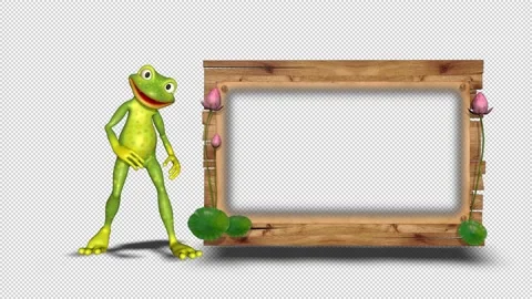 Dancing Frog Funny Loop on Alpha Channel Stock Footage 163659322