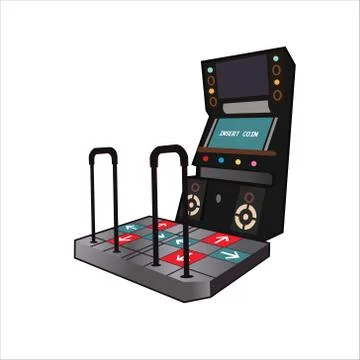 Dancing game console Stock Illustration