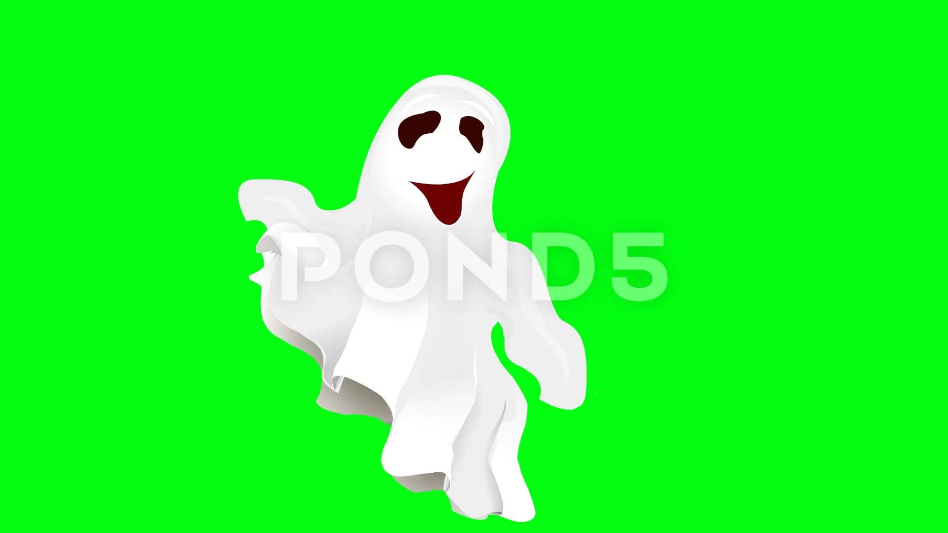 dancing Ghost on green background | Stock Video | Pond5