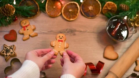 Dancing gingerbread man Stock Footage 294936875