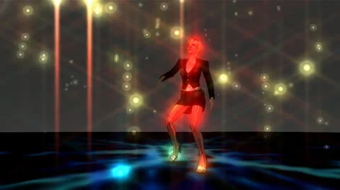 Dancing girl animation Stock Footage 26790016