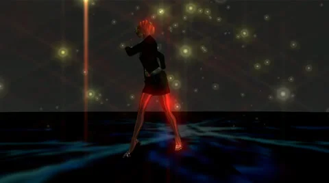 Dancing girl animation Stock Footage 26792056