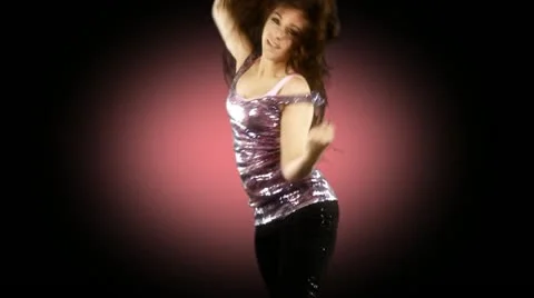 Dancing girl Stock-Footage 12339963