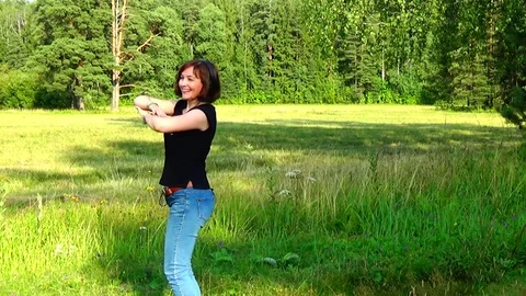 Dancing girl Video stock 114189589