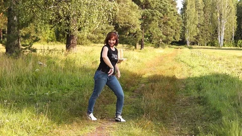 Dancing girl Video stock 114189880