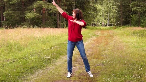 Dancing girl Stock Footage 114300425