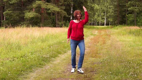 Dancing girl Stock Footage 114300433