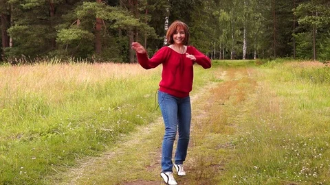 Dancing girl Stock Footage 114300434