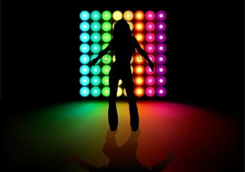 Dancing Girl Stock Illustration