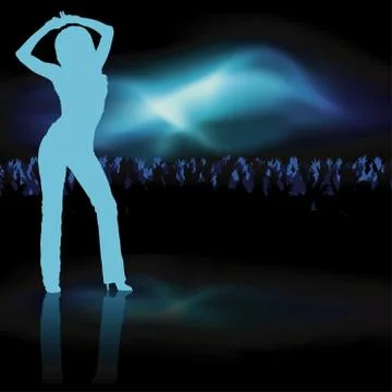 Dancing Girl Stock Illustration
