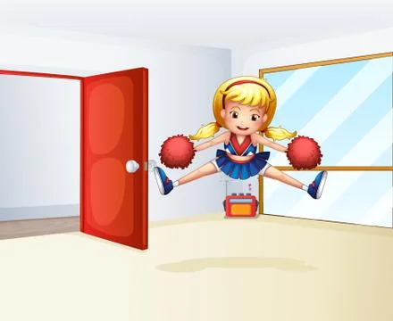 A dancing girl Stock Illustration