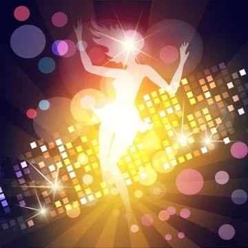 Dancing girl Stock Illustration