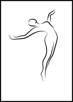 Dancing girl Stock Illustration