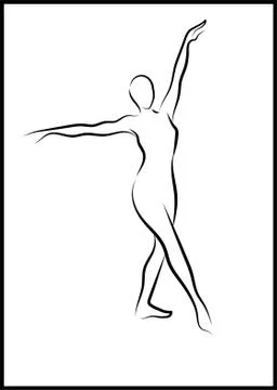 Dancing girl Stock Illustration