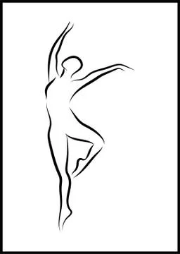 Dancing girl Stock Illustration