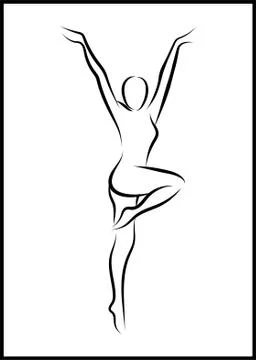 Dancing girl Stock Illustration