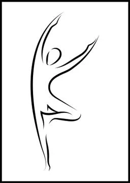 Dancing girl Stock Illustration