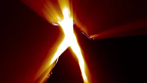Dancing girl lighting1 Stock Footage 340822819