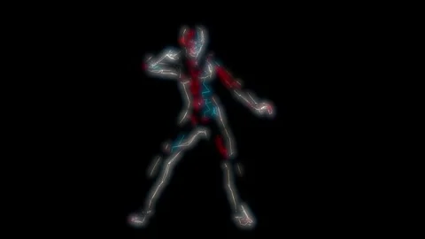 Dancing girl lighting4 Stock Footage 340822848