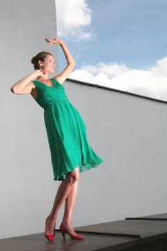Dancing girl Foto stock