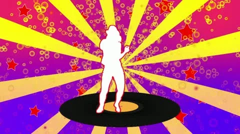 The dancing girl. Star 2 Video stock 10877551