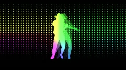 The dancing girl in star background Stock Footage 10882403