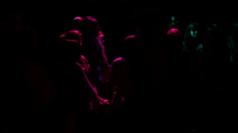 Dancing girls in the dark Stock Footage 42107163