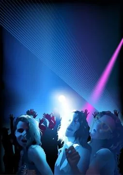 Dancing Girls Illustrazione stock