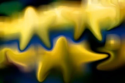 Dancing glowing multicolored patterns. Background, backdrop or wallpaper. Abs Stock Photos