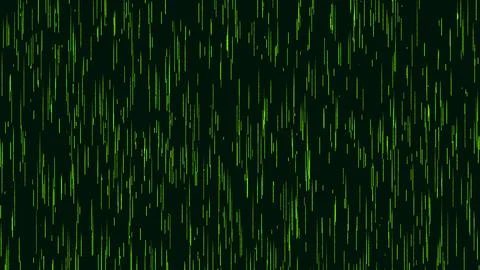 Dancing green lines create a calming visual rain effect Illustrazione stock