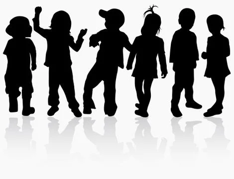 Dancing group Illustrazione stock