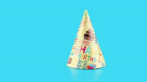 Dancing Happy Birthday hat Video stock 63165488
