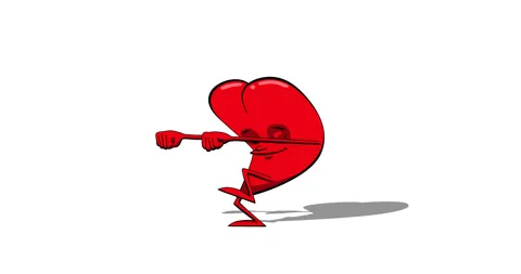 Dancing heart. Stock Footage 89868614