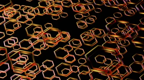 Dancing hexa glass Stock Footage 46734847