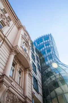 Dancing house Stock Photos