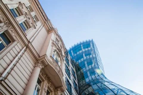 Dancing house Stock Photos