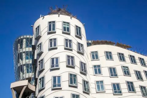 Dancing house Stock Photos