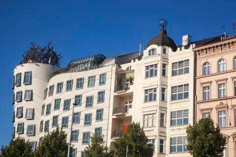 Dancing house Stock Photos