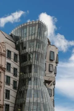 Dancing House in Prag Stock Photos