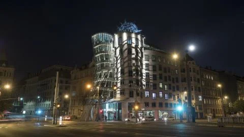 The Dancing house Prague Stock Photos