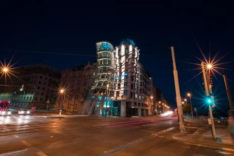 Dancing House in Prague Stock Photos