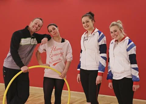 'Dancing on Ice' Training, TV Programme, Britain - 22 Feb 2013 Stock Photos